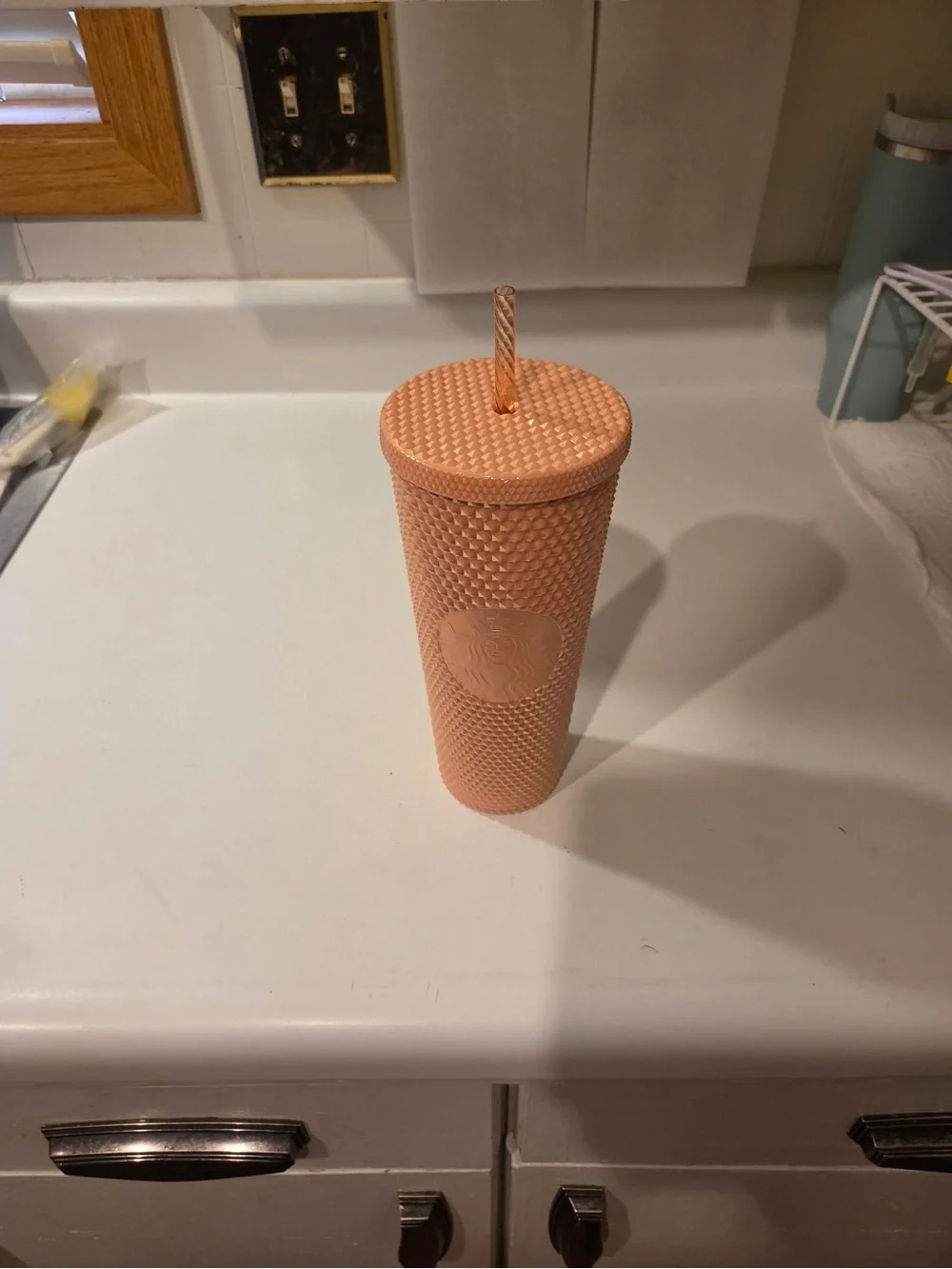 Starbucks Peach Studded Reusable Tumbler with Straw